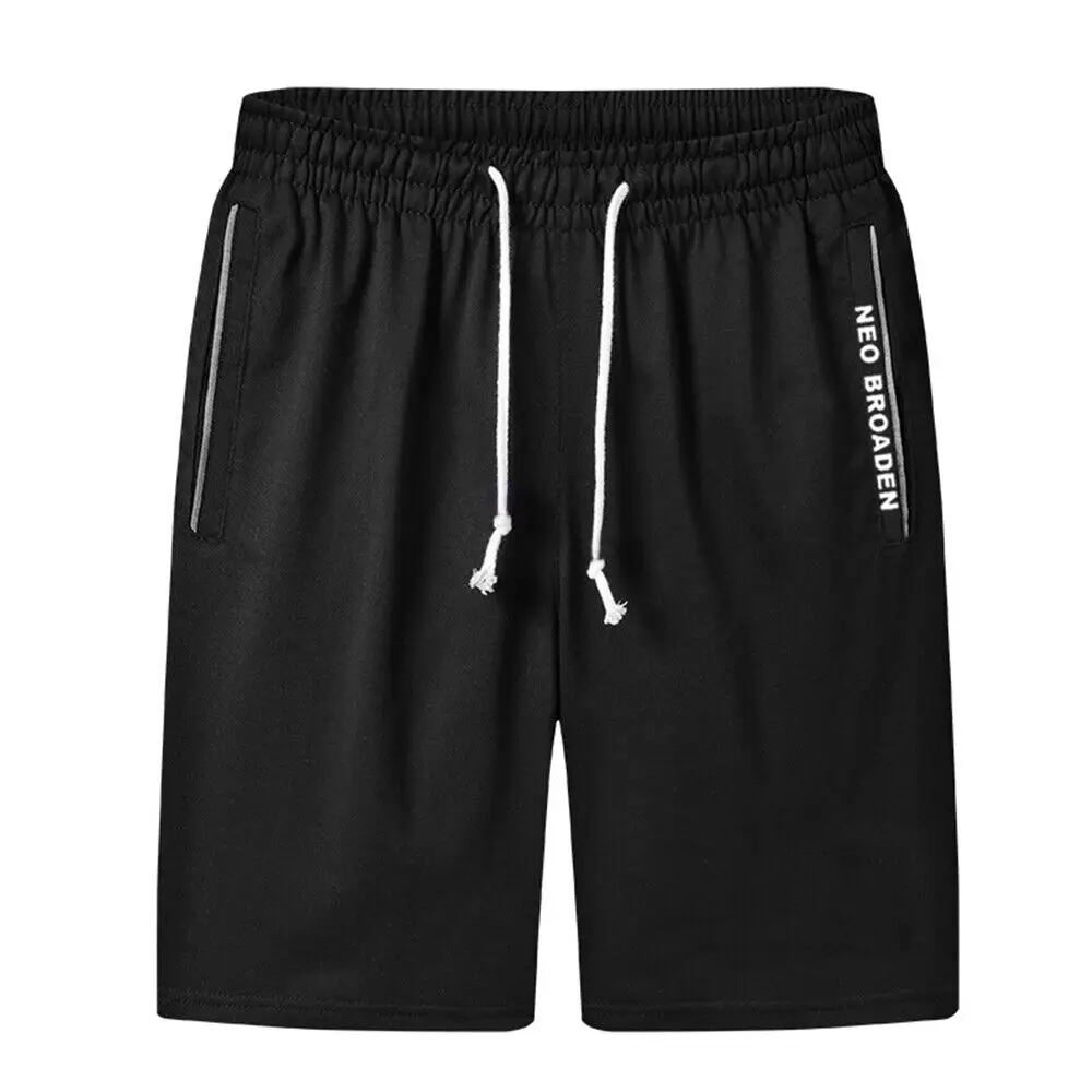 Summer Casual Shorts Men Breathable Beach Shorts Comfortable Fitness Basketball Sports Short Pants Male Loose Drawstring Shorts