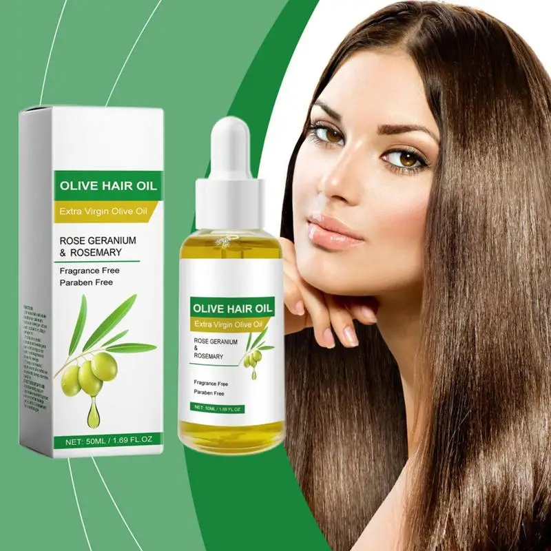 Olive Smooth Hair Oil 50ml Hair Care Repair Oil Natural Scalp Smooth Keep Nourishing For Split Ends Dry