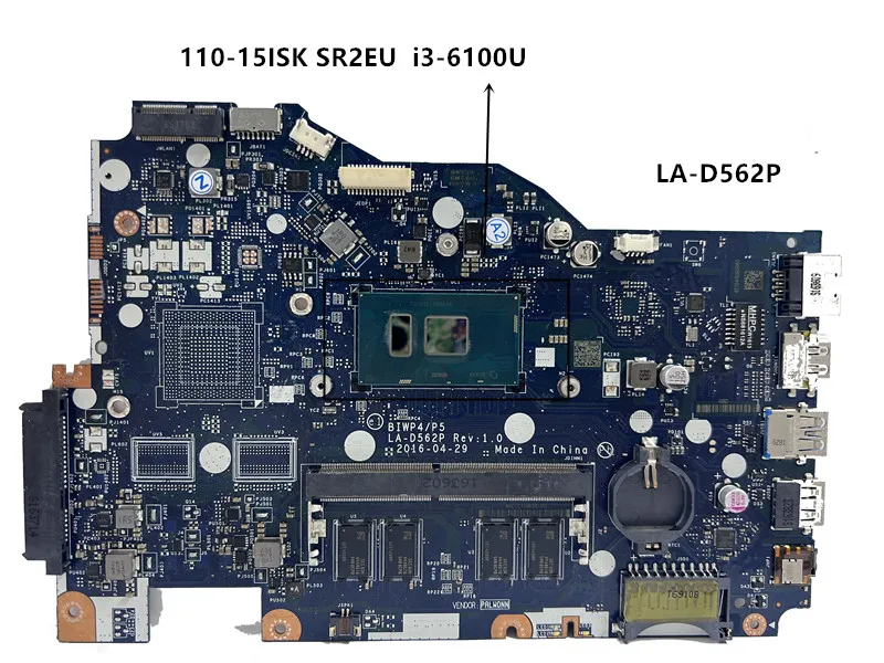 

Материнская плата для ноутбука LENOVO Ideapad 110-15ISK 15 дюймов BIWP4/P5