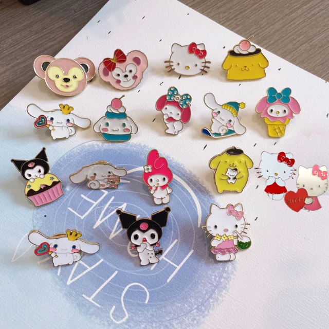 Sanrio Accessories Hello Kitty Cinnamon My Melody Anime Lapel Pins for  Backpack Brooches Collar Jeans Jacket Fashion Jewelry - AliExpress