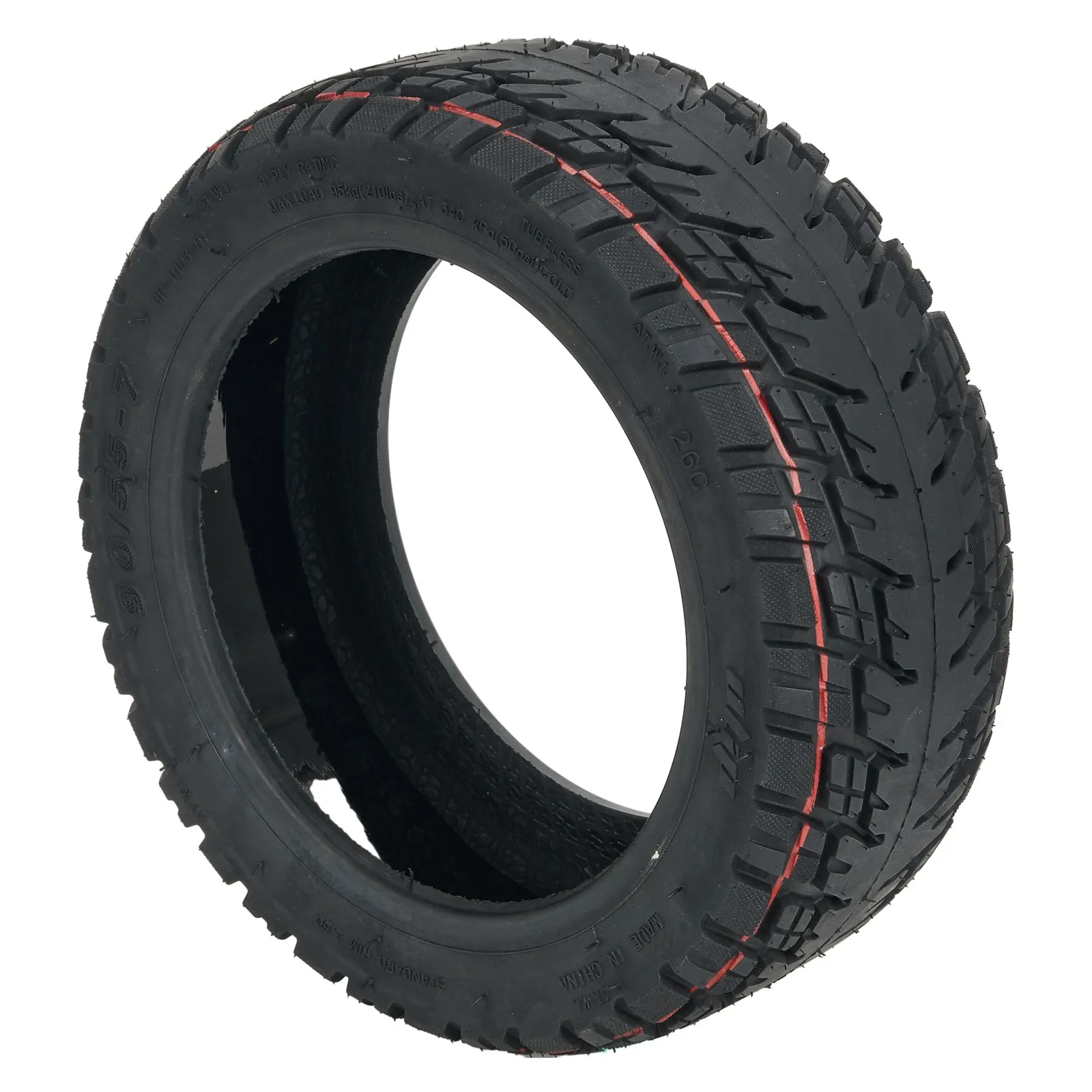 

90/55-7 Tubeless Tyre Electric Scooter For Segway GT1 GT2 Off-Road Tyre Rubber 11 Inch 1207g Built-in Live Glue