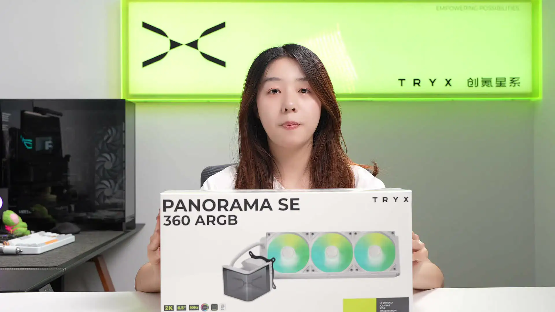【ヴァン】TRYX PANORAMA SE 360 ARGB 液体クーラー WaterCooler Tryx Panorama SE 360 ARGB AMOLED Tela Curva
