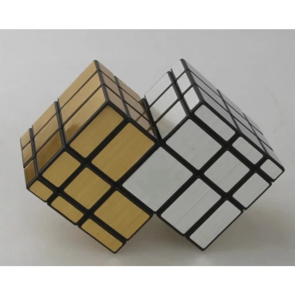 calvin's-puzzle-cube-3x3-mirror-double-cube-black-body-gold-and-silver-stickers-cast-coated-magic-cube-funny-toys