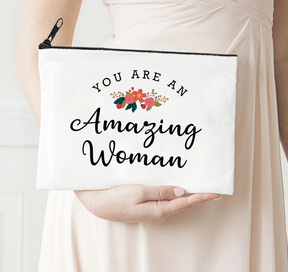 

Удивительные женские косметички с принтом, сумка для макияжа для девичвечерние, органайзер для туалетных принадлежностей, Женская сумочка,...