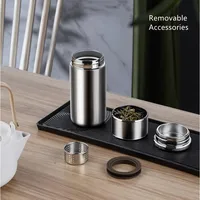 420ml Double Stainless Steel 304 Tea Vacuum Flask With Filter Leak-Proof Business Style Thermos Mug Thermal Water Bottle Tumbler 2