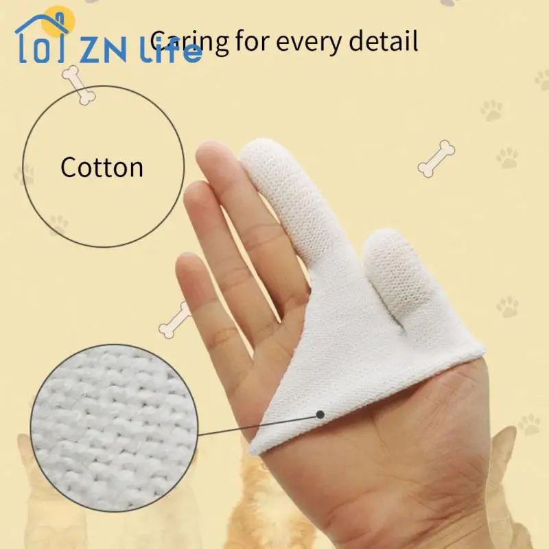 

Зубная щетка с двумя пальцами для домашних питомцев, инструмент для чистки зубов и полости рта, зубная щетка для котят, товары для ухода