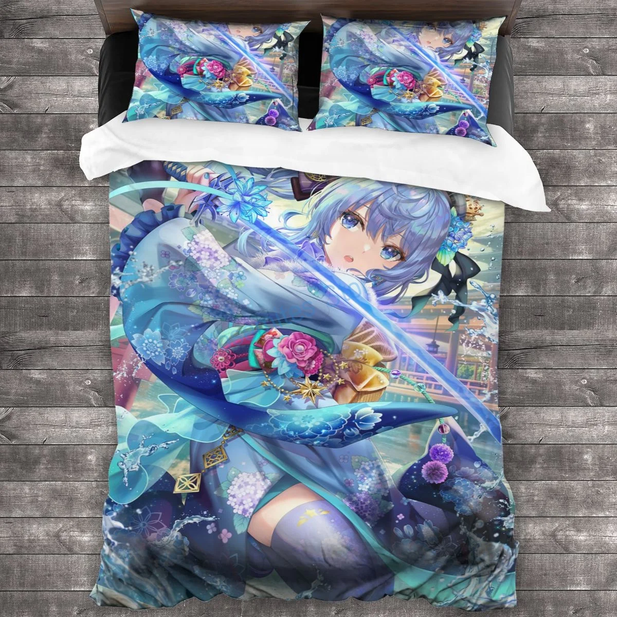 

Hololive Duvet, Bedding Set, Bed Three-Piece Set, Animation/Animal/Singer All Available Home Household Bedding Quilt