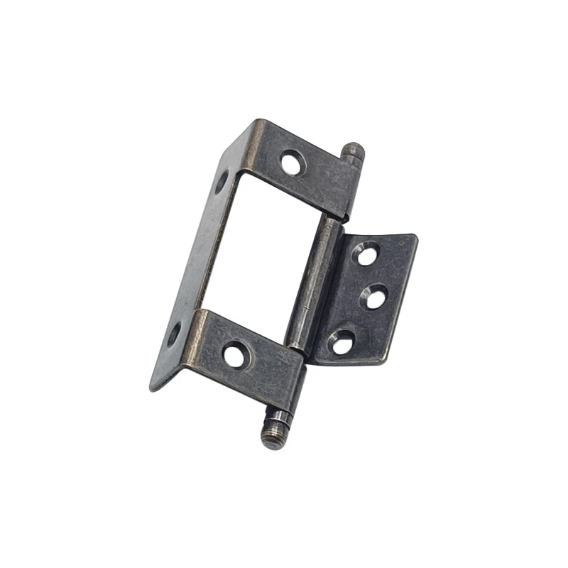 Child Mother Hinge Three Fold Plywood Hinge Black Retro Furniture Cabinet Connection Accessories for Door Hinge