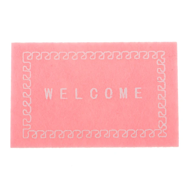Miniature Welcome Mat Front Door Carpet Floor Rug for 1/12 Scale Dollhouse Living Room Accessories 5