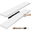 Floating Shelves for Wall - 2 Long Floating Shelves Farmhouse - 35 x 9 Inch Wall Mounted Floating Shelves for Wall, White 1