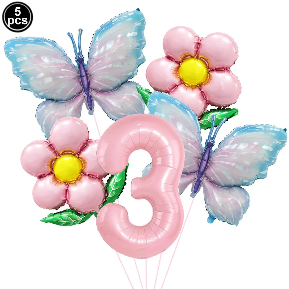 Colorful Butterfly Foil Balloon Set - Party & Event Decorations