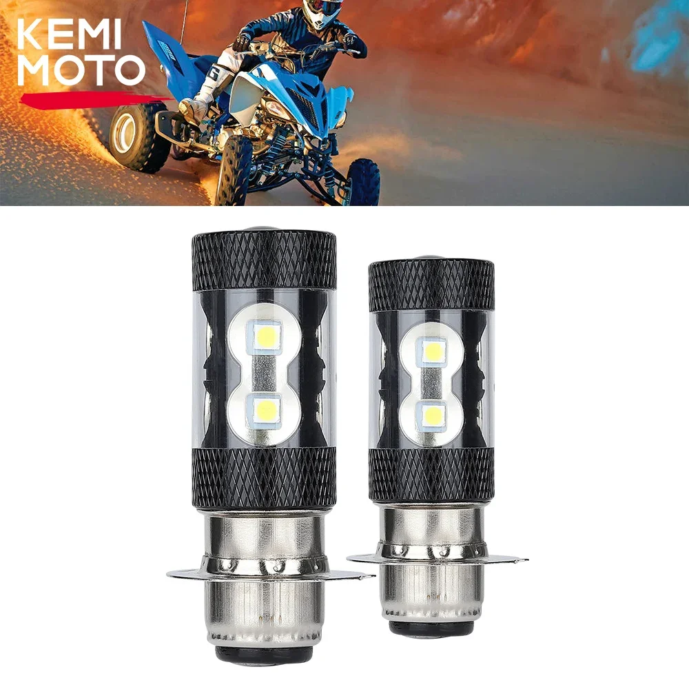 ATV Headlight Bulbs KEMIMOTO For Yamaha Raptor 700 700R FZ450X Blaster 200 YFZ 450 Grizzly Banshee 350 Honda TRX 400 200 250 350