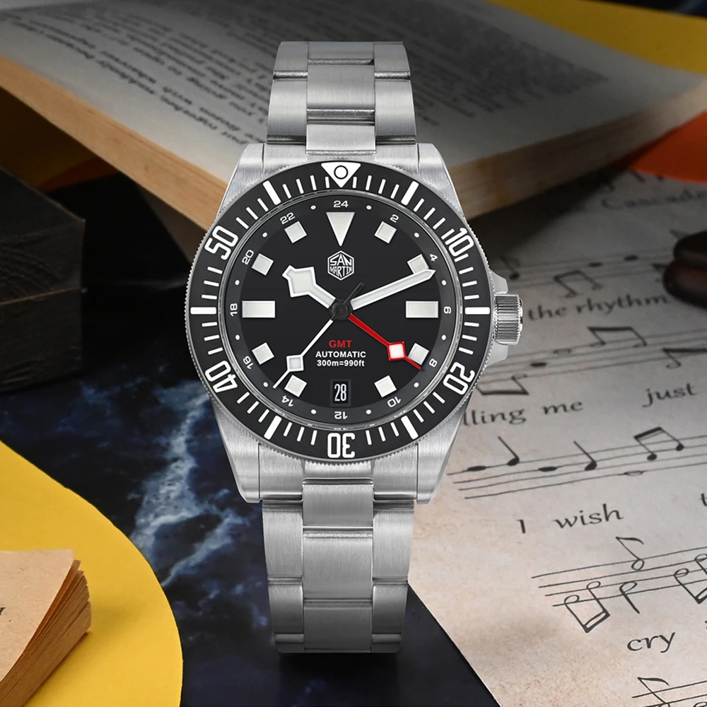 サンマーティン　自動巻き時計　美品 サンマーティン 2025年新作 40mm ダイバーズ クロノグラフ