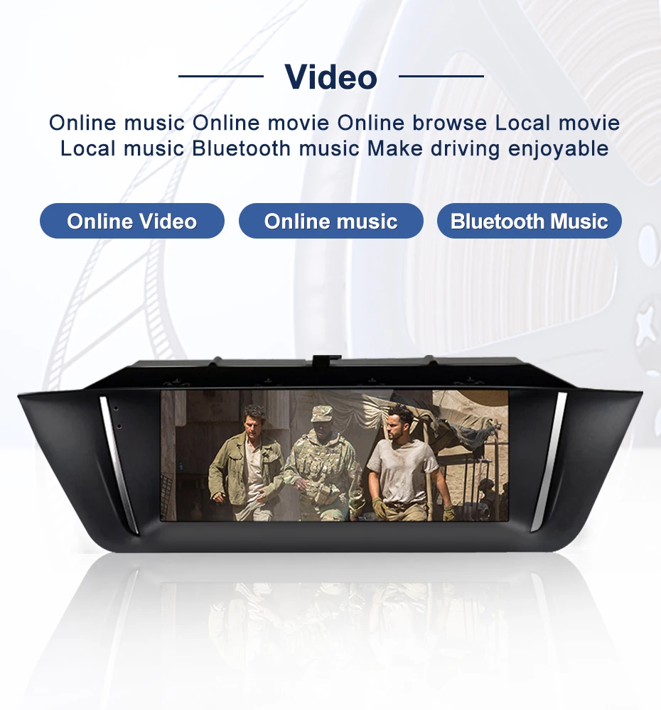 New 8.8inch ID6 ID7 ID8 Themes Andorid Screen For BMW E84 X1 2009-2015 Car Video