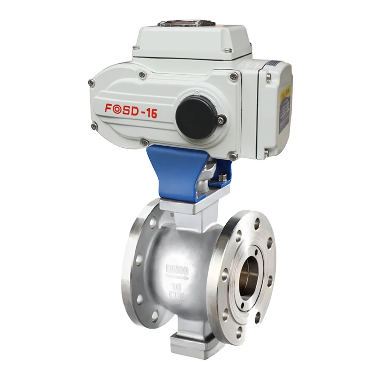 

Wholesale DC12~24V DN50~DN300 Electric Flanged V Type Ball Valve