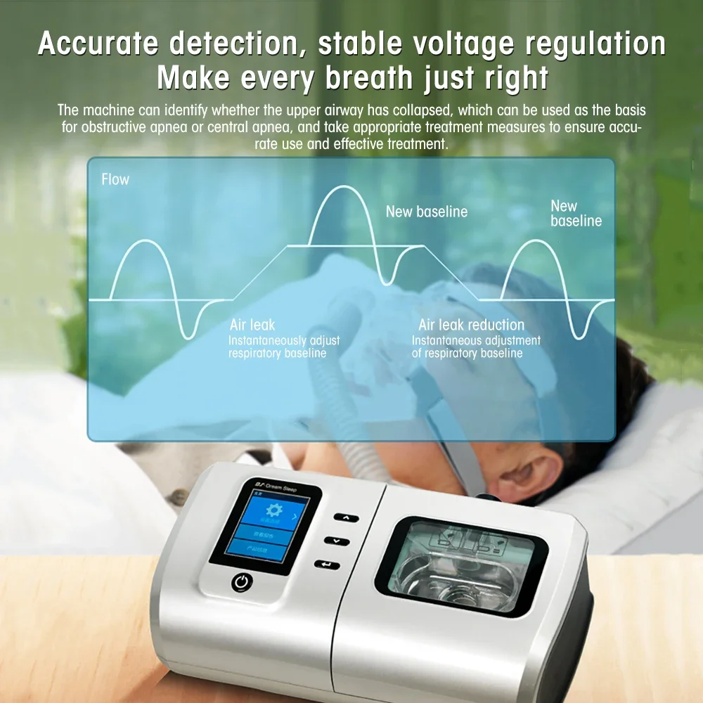 Mini DS6 AUTO CPAP Machine for Sleep Apnea Portable Travel Treat Snoring OSA Ventilator for Anti Snoring Home Use Respirator