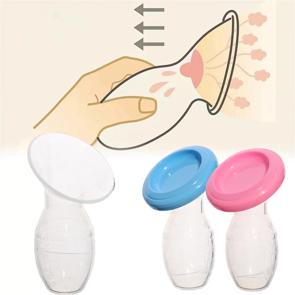Silicone Manual Breast Pump Breast Milk Collection Milking Storage Anti-overflow Tool Maternity Products manual breast pump