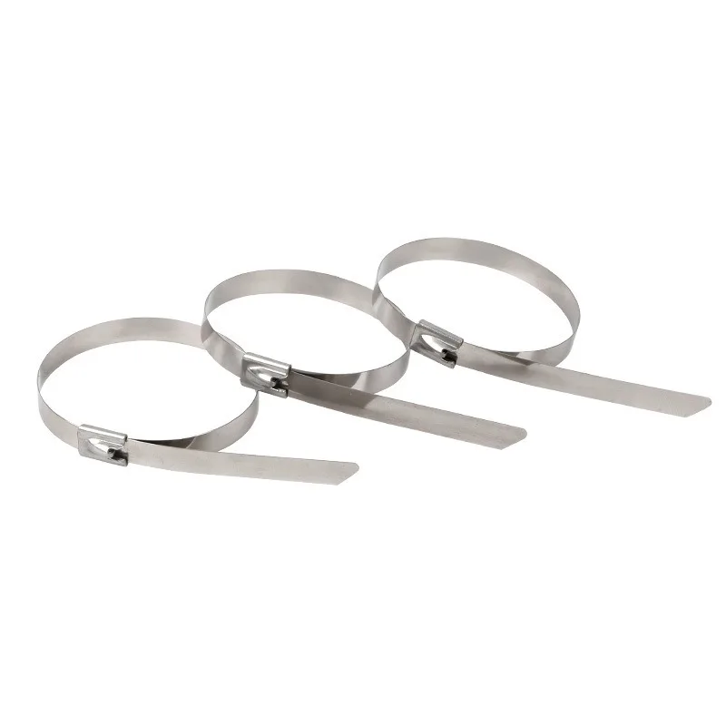 Description Picture 6 of itemZip Ties 304 Stainless Steel Cable Ties 10Pcs 4.6mm 5 Self-locking Wire Plastic Metal Strap for Exhaust Wrap Multi-Purpose