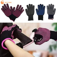 Gants de coiffure pour Salon de coiffure, 1 pièce, lisseur de cheveux Double face, pour permanente, friser, résistant à la chaleur 2