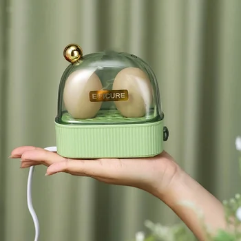 120W Electric Egg Boiler Automatic Steamer Mini Breakfast Machine Egg Cookers 2 Eggs Portable Steamer Automatic Power Off 220V