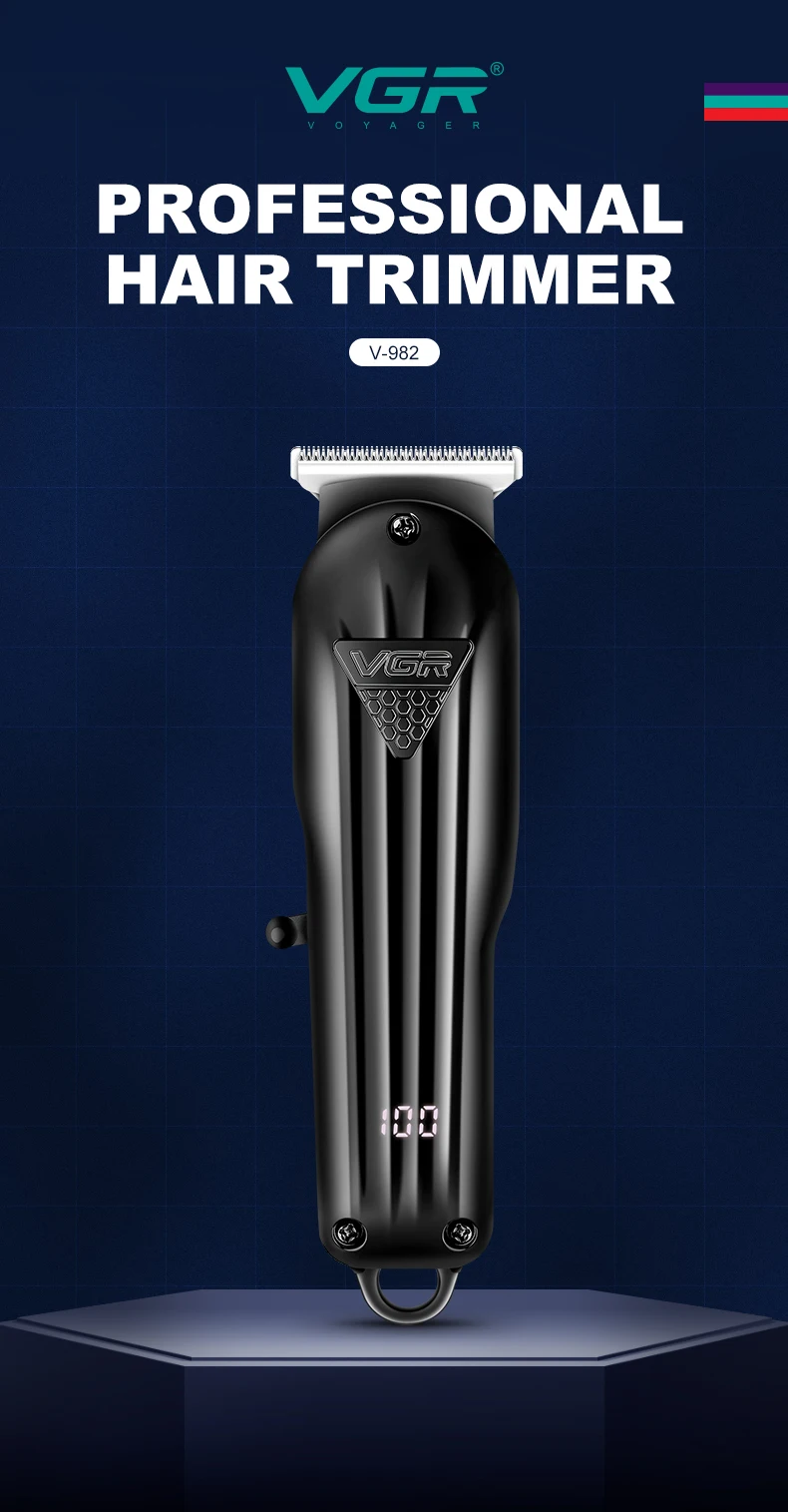 Vgr Haars ch neider profession eller Haars ch neider für T-Klingen, 0mm, LED-Anzeige, für Männer, V-982 – Detail 1