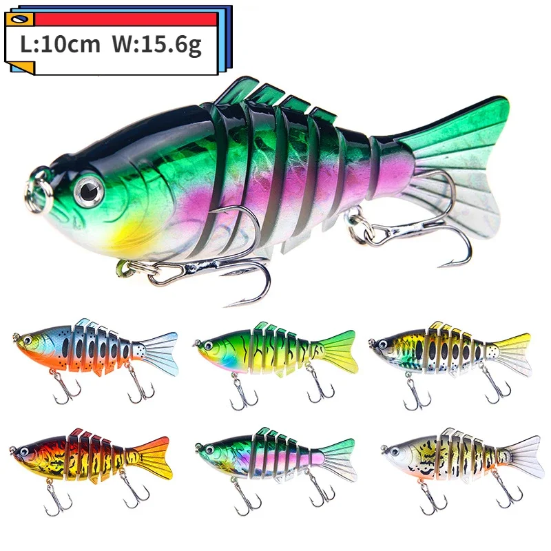 

10cm 15.6g Fishing Lures Wobblers Pike Artificial Multi Jointed Sections Artificial Hard Bait Trolling Pike Carp Fishing Tools