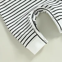 pudcoco Infant Newborn Baby Boys Summer Jumpsuit Casual Round Neck Contrast Color Short Sleeve Romper 0-18M 6