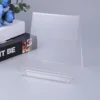 Easel Book Holder Rack Stand Literature Document Brochure Holder Clear Transparent Book Shelf Record Display Stand A5 5