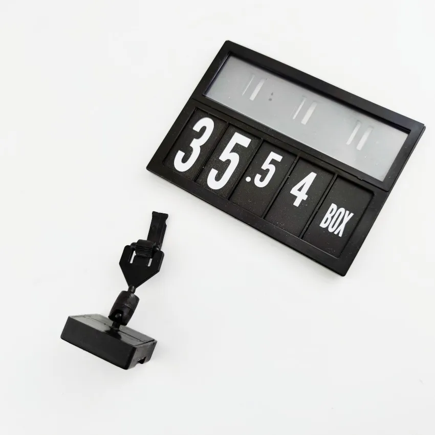 2pcs POP Promotion Price Sign Display Post Label Card Plastic Holder Frame Magnet Support Store Seafood Aera