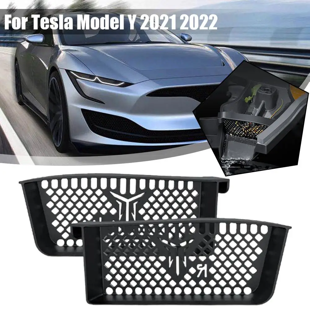 For Tesla Model Y 2022 2021 Front Cabin Cover Water Stops Blockage Debris Filter Cover Anti-Blocking Protection Car Accessories