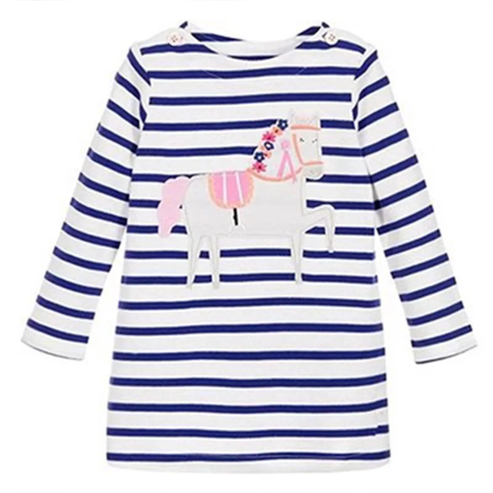 Autumn Baby Girls Long-sleeved Dresses Toddler Princess Casual Children Clothing