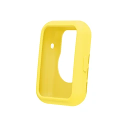 Sleek Silicone Case & Strap for Huawei Watch Fit 2 - Protective Shell Frame Bumper Cover (Yellow Case)