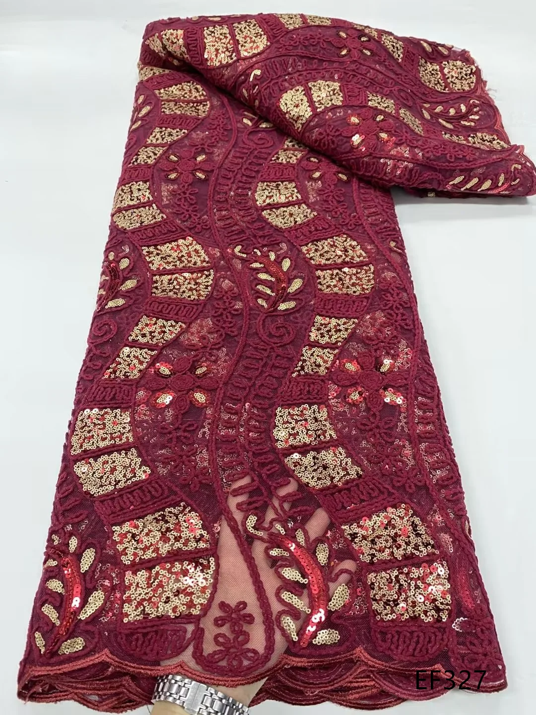 

2023, Chenille French Lace And Sequins Can Be Used To Make Skirts And Clothes for Parties
