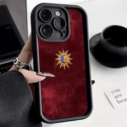 Minimalist Sun Moon Pattern Silicone Phone Case Cover - Galaxy S20 FE (Black - YYDSF3641)