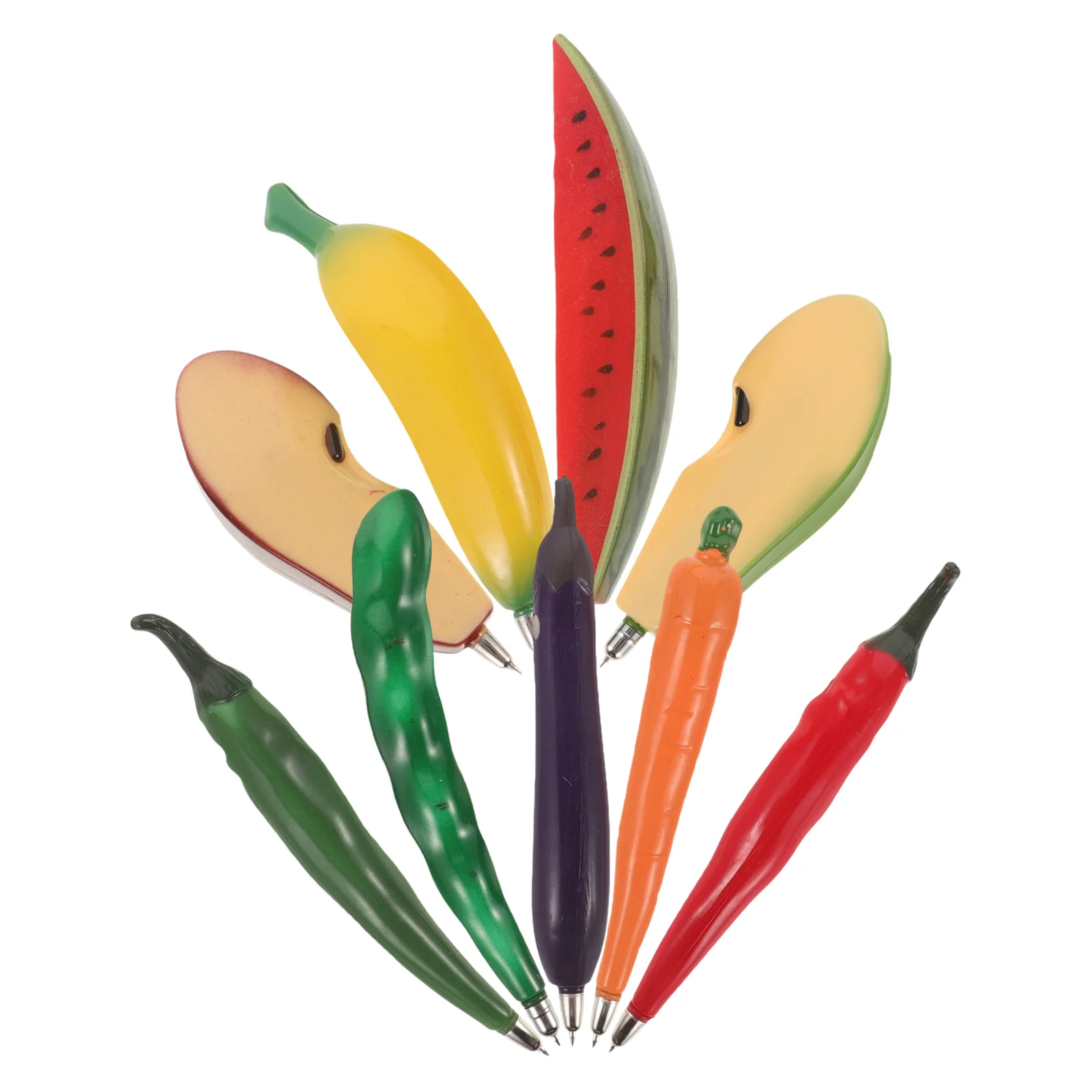 

Cute Cartoon Mini Ballpoint Pen Kawaii Unicorn Flamingo Fruit Design Pens Lifelike Vegetable-Shaped Pens For School