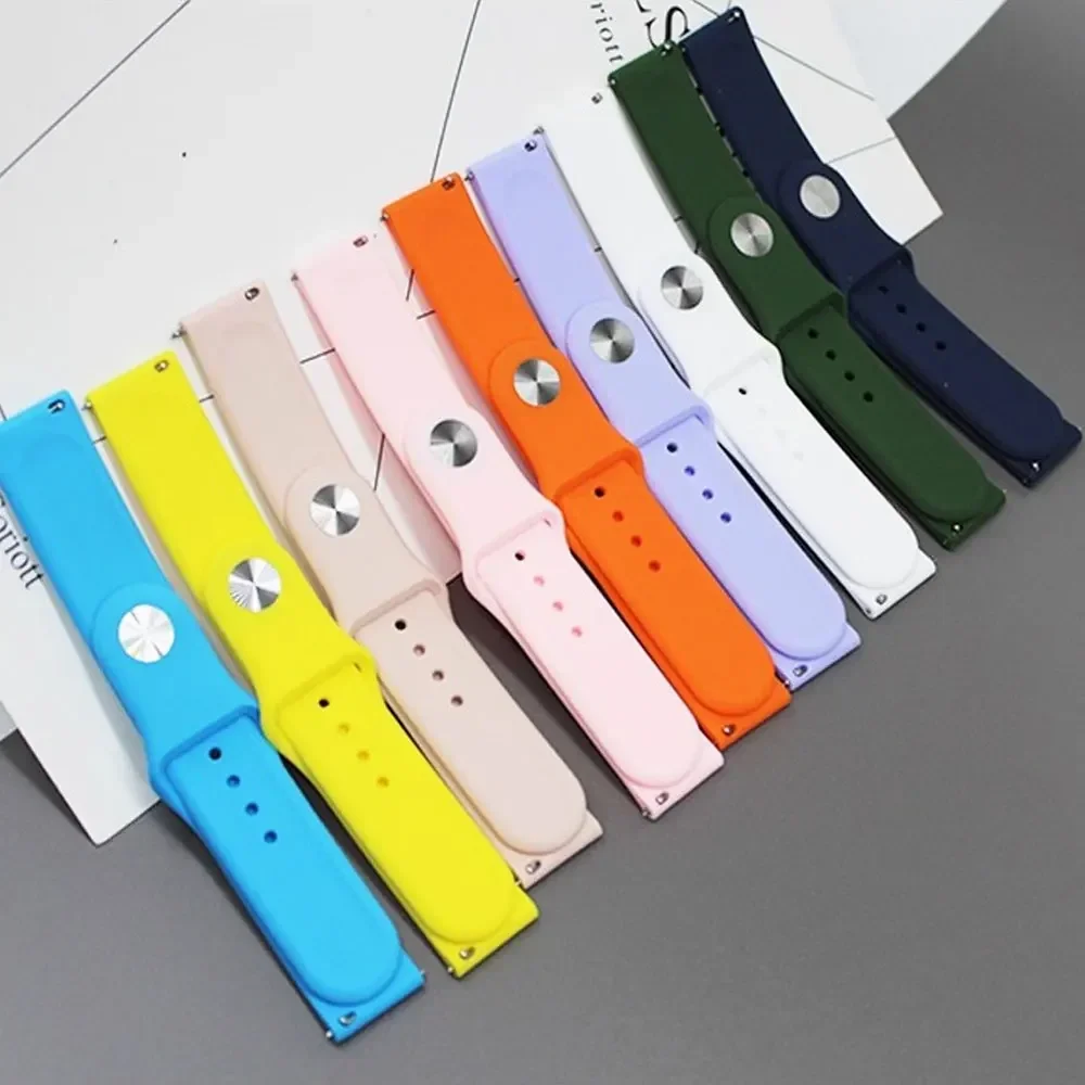 Versatile Silicone Watch Band – Premium Strap for Smartwatches (22mm/20mm) for Women and Men