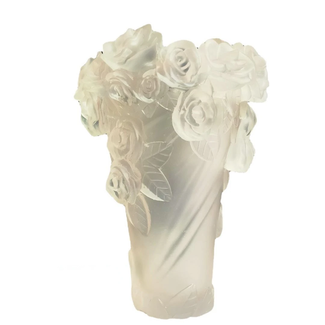 

Hot sale arabian Ramadan flower-shaped liuli crystal incense burner for home wedding decoration crystal incense holder