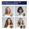 6 in1 Hair Dryer Multi Hair Styler Curling Iron Straightener Hair Brush Professional Blow Dryer Gift Box Blow Dryer Styling Tool 3