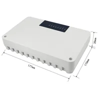 5/8 โซนเครื่องทําความร้อนกลาง Hub Controller ระบบทําความร้อนใต้พื้นสําหรับหม้อต้มแก๊สปั๊มวาล์ว Actuator 5