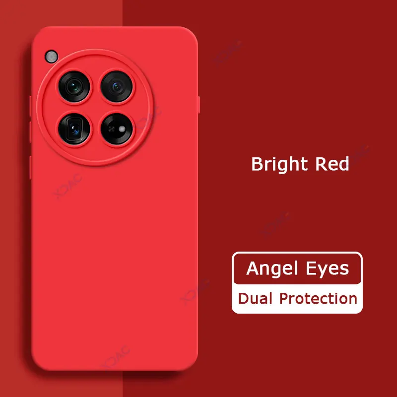 Luxury Angel Eyes Square Liquid Silicone Case Cover - Soft 360 Shockproof Mobile Phone Shell