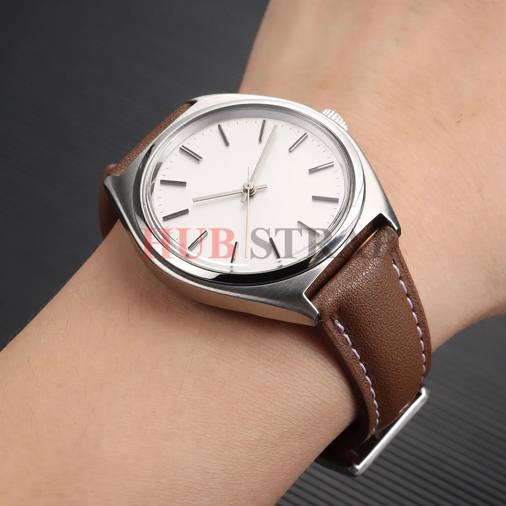 Elegant Leather Quick Release Watch Strap | Fashionable Universal Watchband in Black, Blue, and Brown