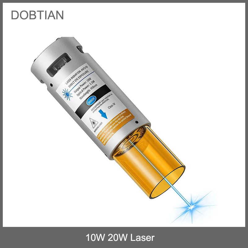

10W Laser Module, 2.5W Optical Power Laser Engraving Module Fixed Focus Cutting Laser Compressed Spot for CNC Router 3018/3020
