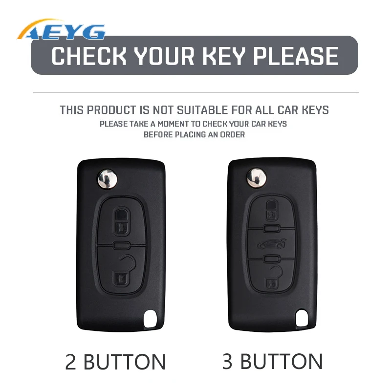 Key Case Cover TPU Car Key Case Cover For Peugeot 107 206 307 308 407 607 5008 For Citroen Xsara Picasso C5 C6 C8 Car Shell Accessories