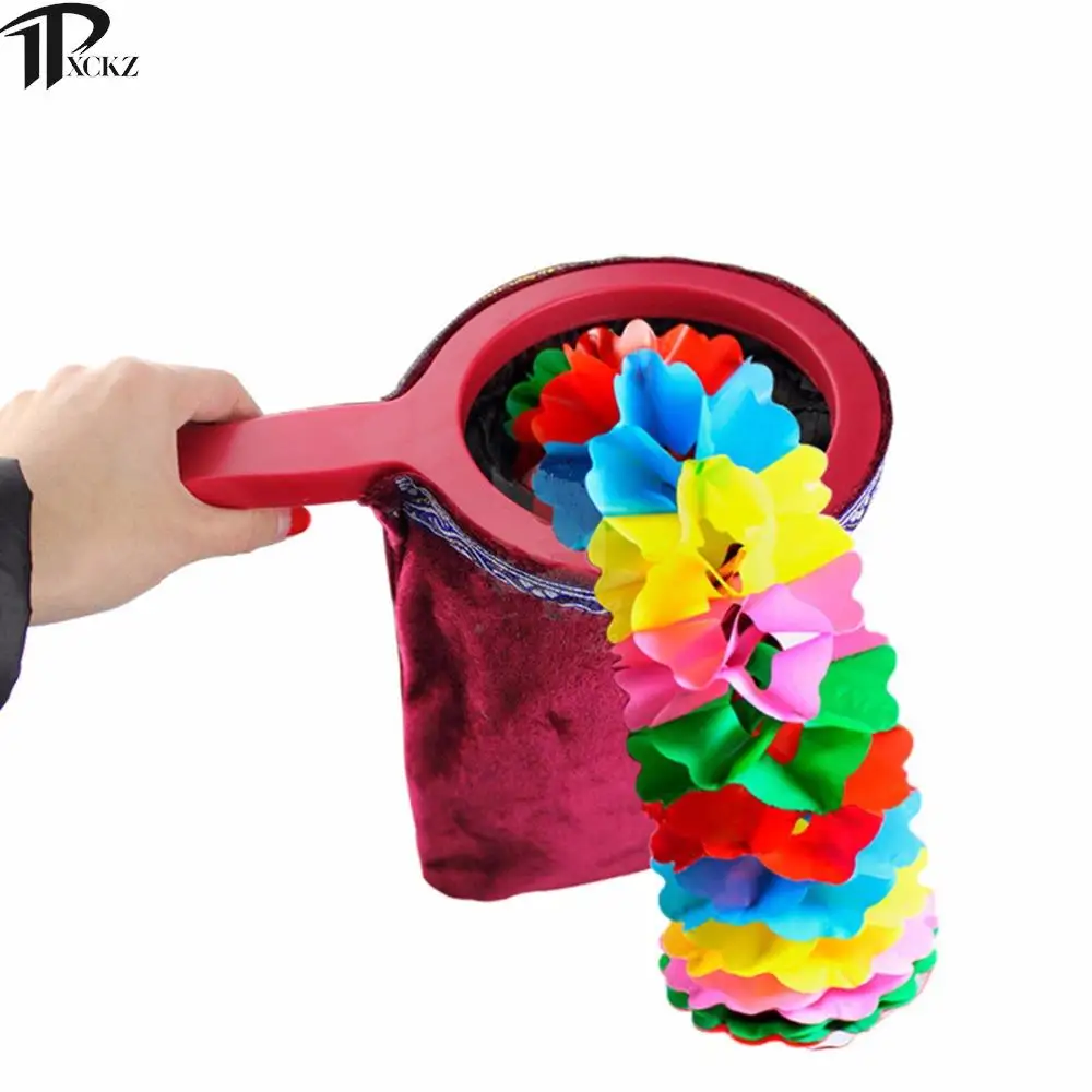 

1PCS Twisting Velvet fabric Change Handle Disappear Appear Things Magic Bag Children Magic Trick Props Gift