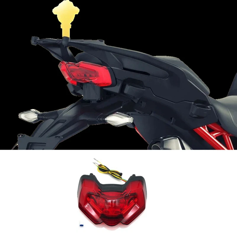 

Motorcycle LED Tail Light Turn Signal Blinker For DUCATI Multistrada V4S V4 1100 2021-2023 For Multistrada 950 Easy To Use