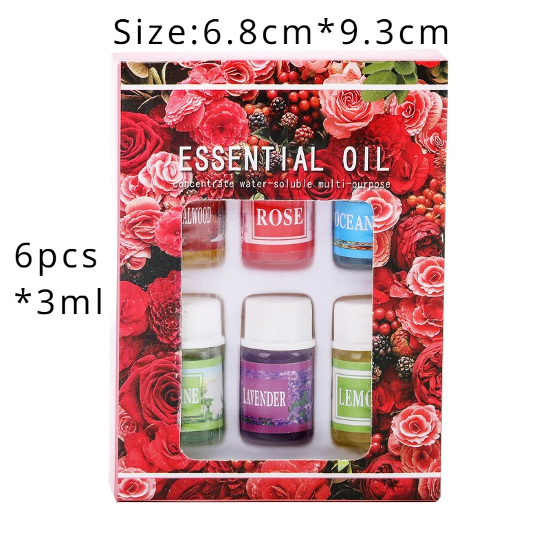 Essential Oils Aromatherapy Set - Lavender & Rose Blend for Diffusers and Humidifiers