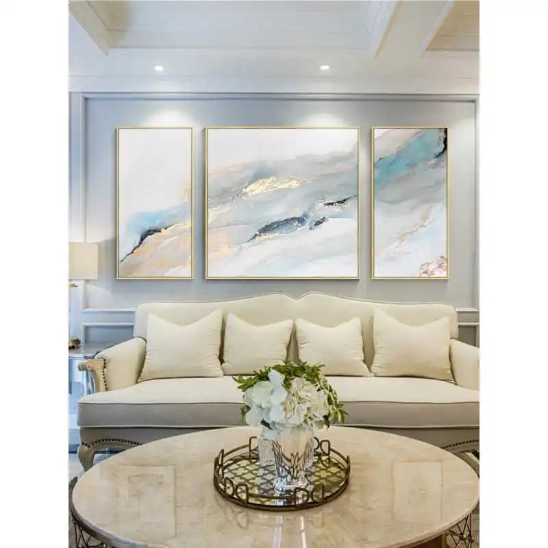 

Handmade Painting Hanging Painting Living Room Sofa Background Wall Decorative Painting Abstract Modern Minimalist Nordic Light