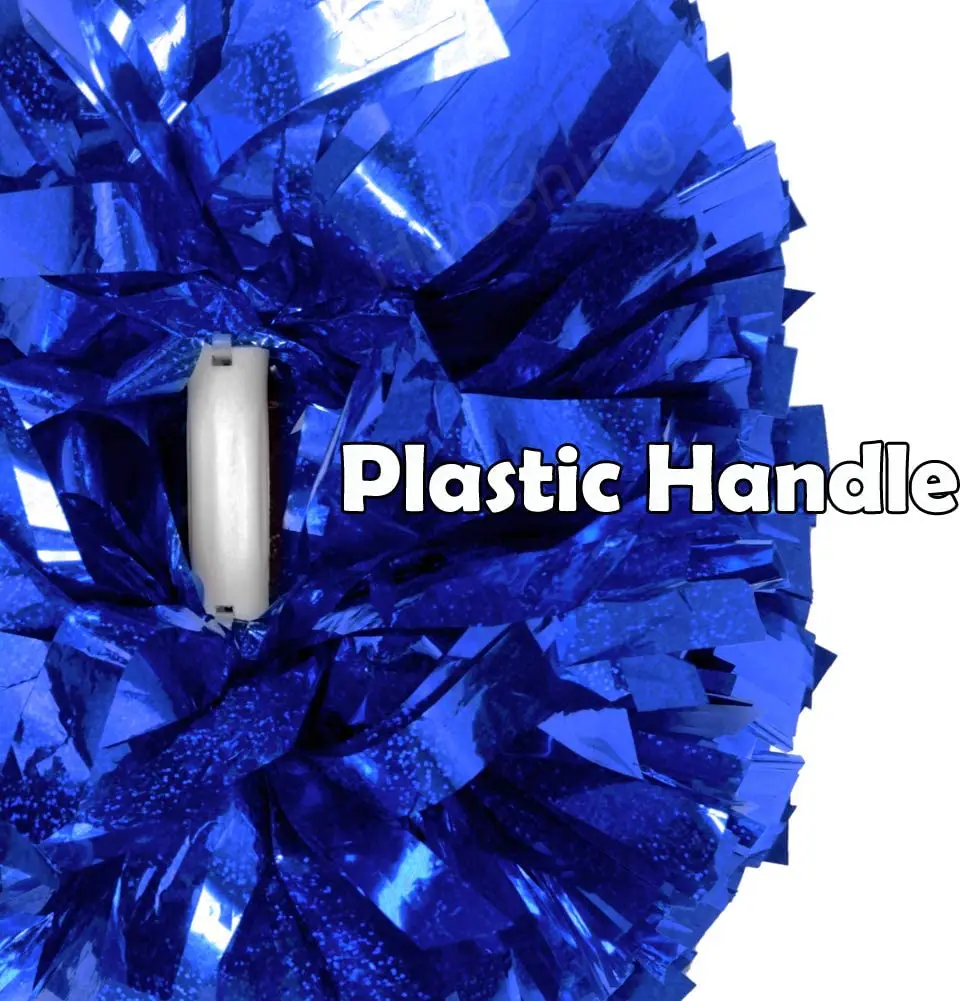 Factory Cheerleading Pom Poms Metallic Cheer Girls Kids Adult Dance Training Middle Baton Handle for Team Sport Spirit