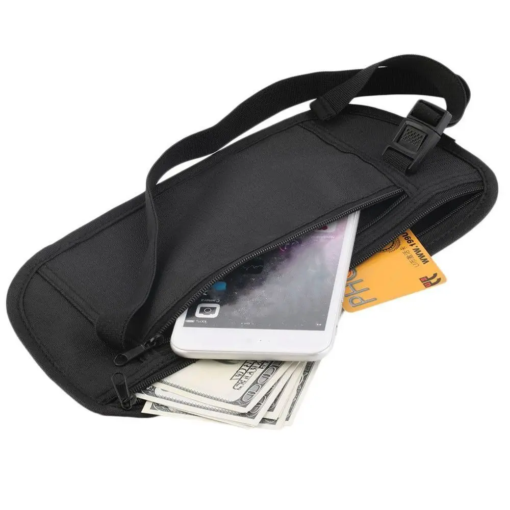 Accessorio da esterno: Marsupio segreto di sicurezza, borsa da corsa in tessuto, porta passaporto e denaro, utilità da viaggio - immagine 3