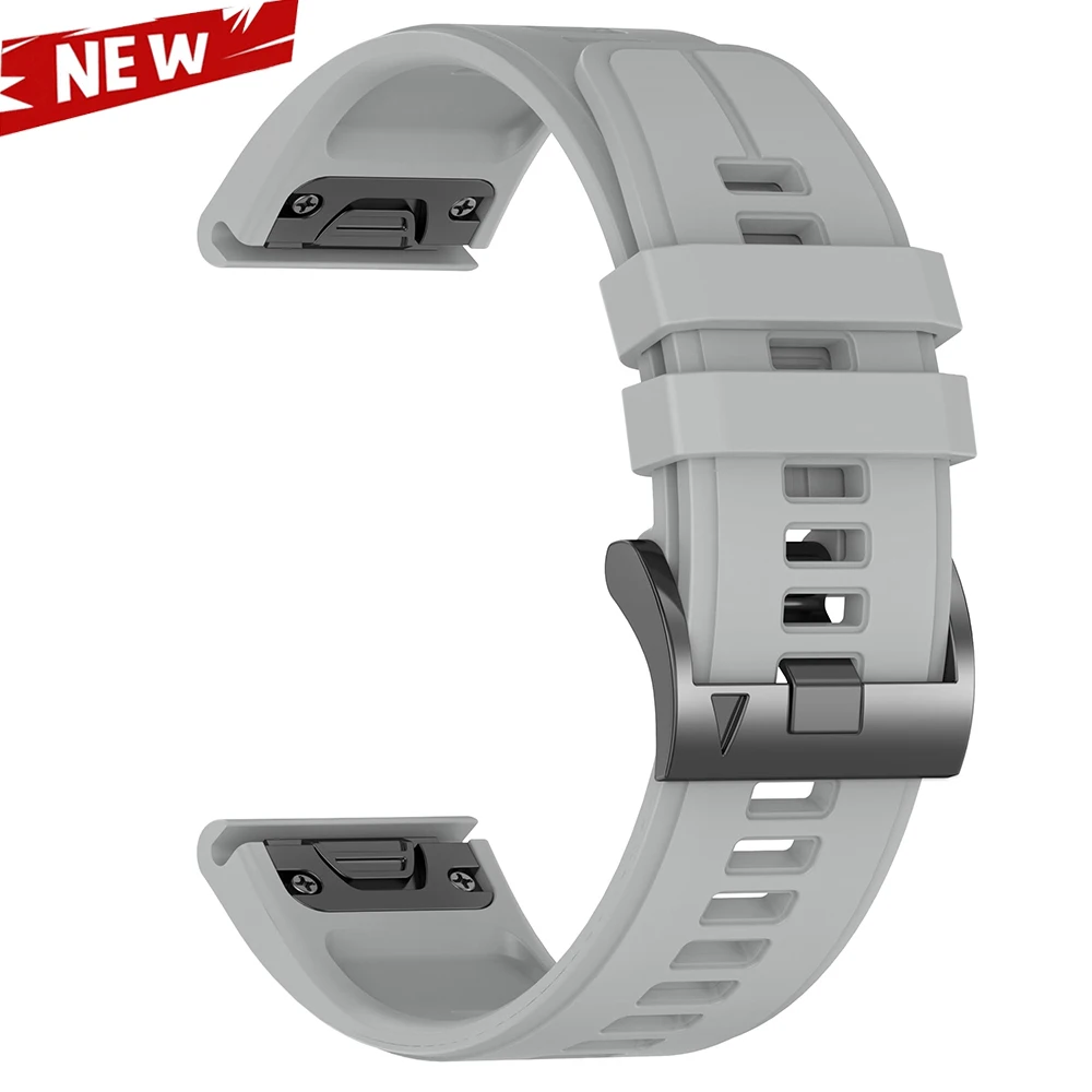 Enhanced Silicone QuickFit Sports WatchBand - 22mm/26mm Strap